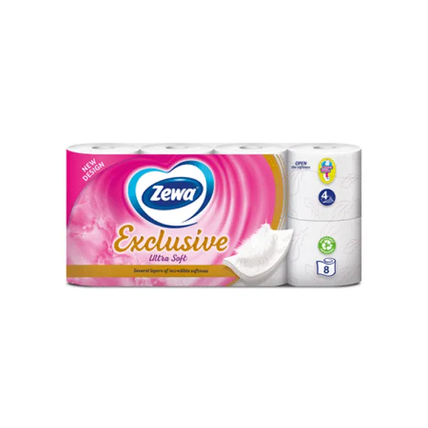 Tual.papīrs ZEWA Exclusive Ultra..4k.8r.