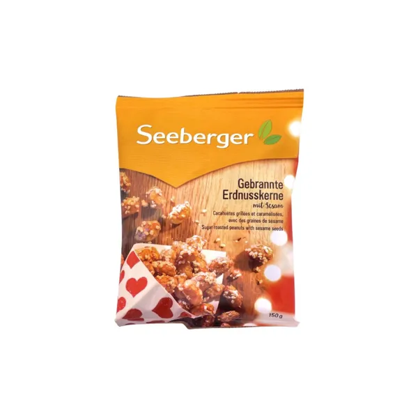 Zemesrieksti karamelizēti, ar sezama sēklām 150g Seeberger