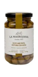 Arbequina olīvas ar kauliņiem 210 g