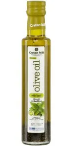 Cretan Olive Oil ar baziliku 0,25 L