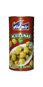 DIAMIR zaļas olīves ar anšovu pastu 350 g