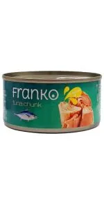 Franko sasmalcināts tuncis sojas eļļā 185 g