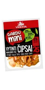 "Gardu Mini" vitinātas cūkgaļas čipsi 160 g