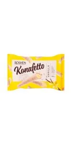 Konafetto Wafer Rolls Vanila vafeles ar pildījumu 140 g