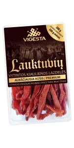 Lauktuviu vītinātas cūkgaļas nūjiņas 200 g