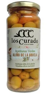Los Curado Abuela zaļās olīvas ar kauliņiem 360 g