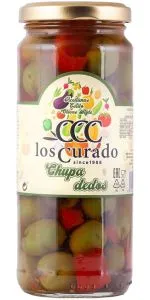 Los Curado Chupadedos zaļās olīvas ar kauliņiem 360 g