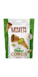 Miskets Dubai vafeles pārklātas ar piena šokolādi 50 g